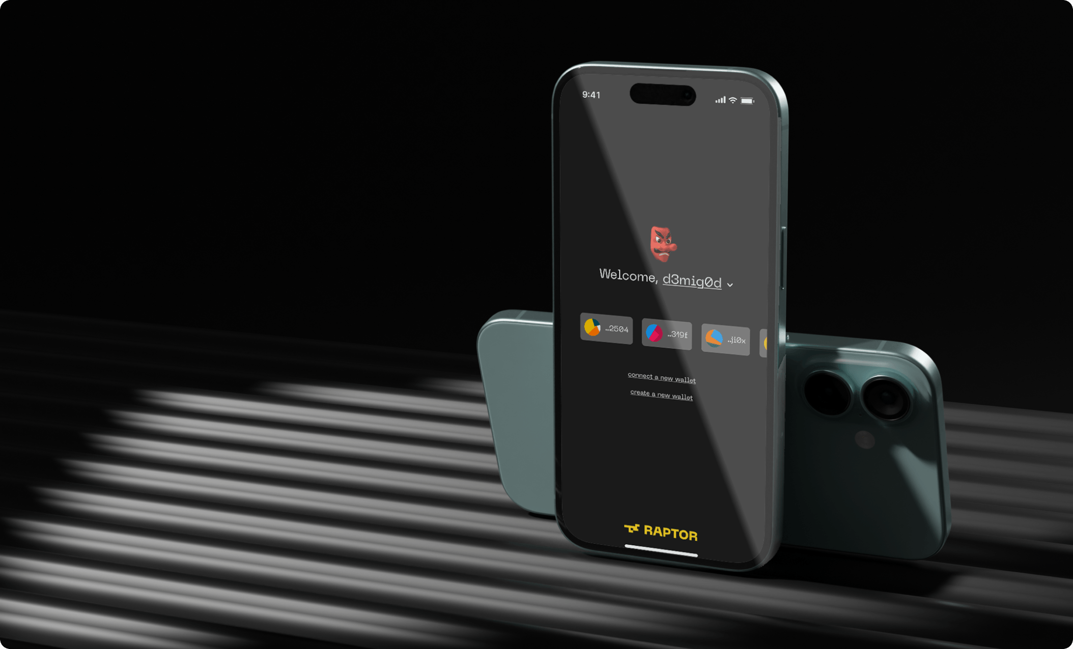 Raptor wallet interface