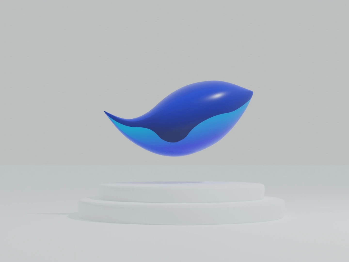 The Phuture mark rendered as a three-dimensional object on a plinth